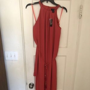 Burned RED Maxi Dress